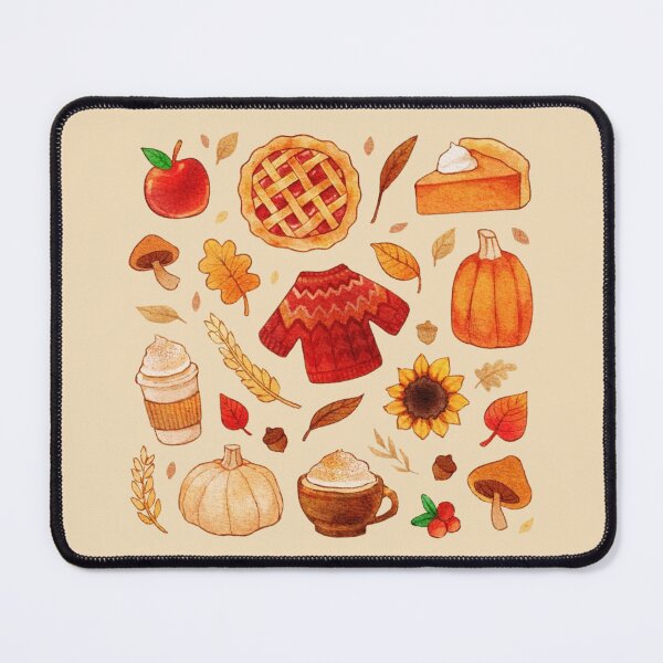 Item preview, Cozy Autumn Foods and Fall Vibes Illustration designed and sold by Oniyasha.