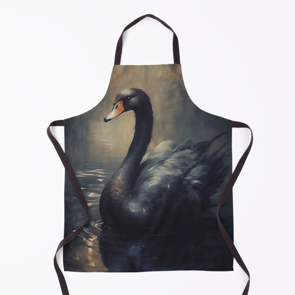 Artikelvorschau, Antikes Schwarzes Schwan Gemälde, Vintage Schwan Druck, Antikes Kinderzimmer Wanddekor, Vintage Küchendrucke, Schwarzer See Schwan Druck, Stimmungsvolle Wandkunst entworfen und verkauft von SavageVision.