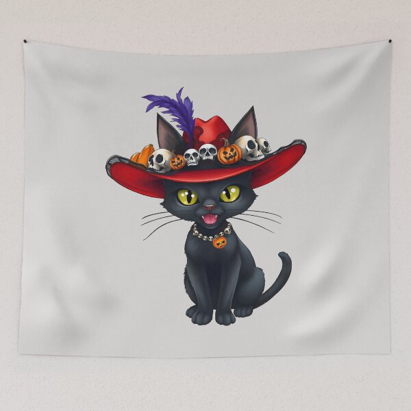 Item preview, Black Cat Halloween designed and sold by Kamoufleur.