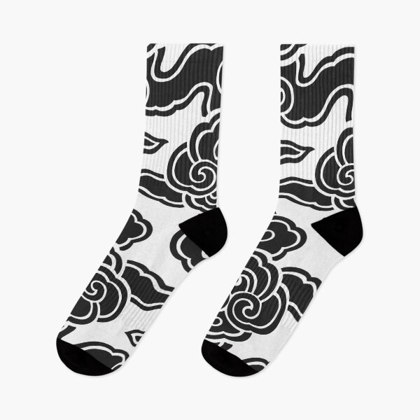 Item preview, Akatsuki Clouds – Japanese Cloud Pattern | Sumi Black designed and sold by tokomoroJP.