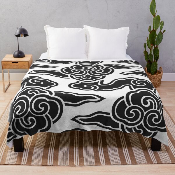 Item preview, Akatsuki Clouds – Japanese Cloud Pattern | Sumi Black designed and sold by tokomoroJP.