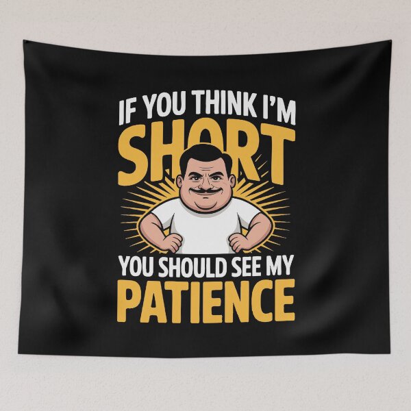 Item preview, Funny Short People Joke Gift with Short Fuse Anger Issues designed and sold by w1ckerman.