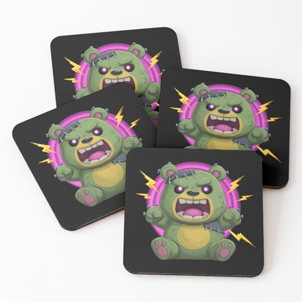 Item preview, Halloween Bear – Cute Chubby Cartoon Bear in Frankenstein Look designed and sold by Meiersbeste.