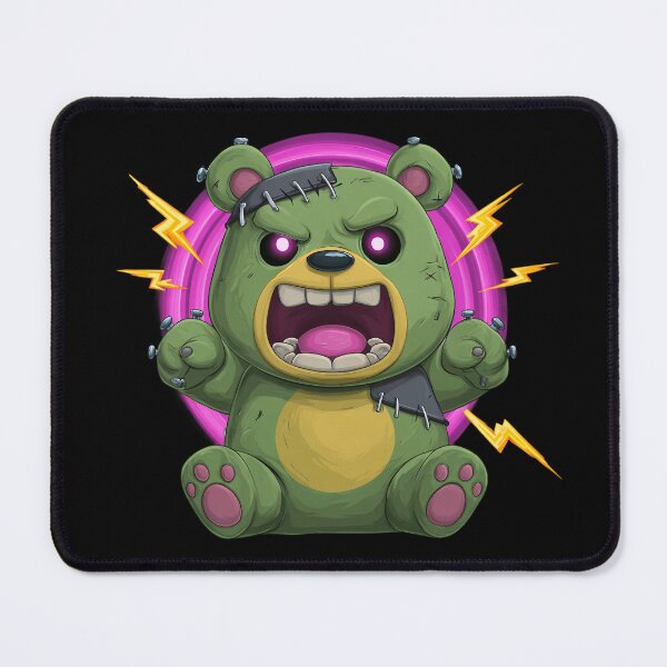 Item preview, Halloween Bear – Cute Chubby Cartoon Bear in Frankenstein Look designed and sold by Meiersbeste.