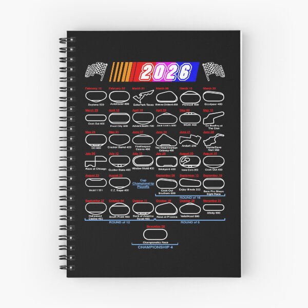 Item preview, Schedule Nascar Cup Series 2026 designed and sold by ideasfinder.