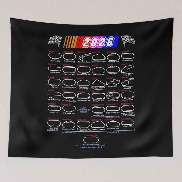Item preview, Schedule Nascar Cup Series 2026 designed and sold by ideasfinder.