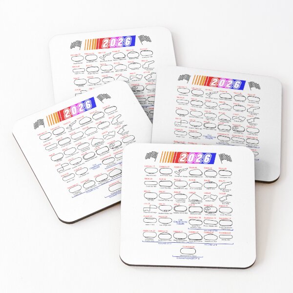 Item preview, Schedule Nascar Cup Series 2026 white designed and sold by ideasfinder.