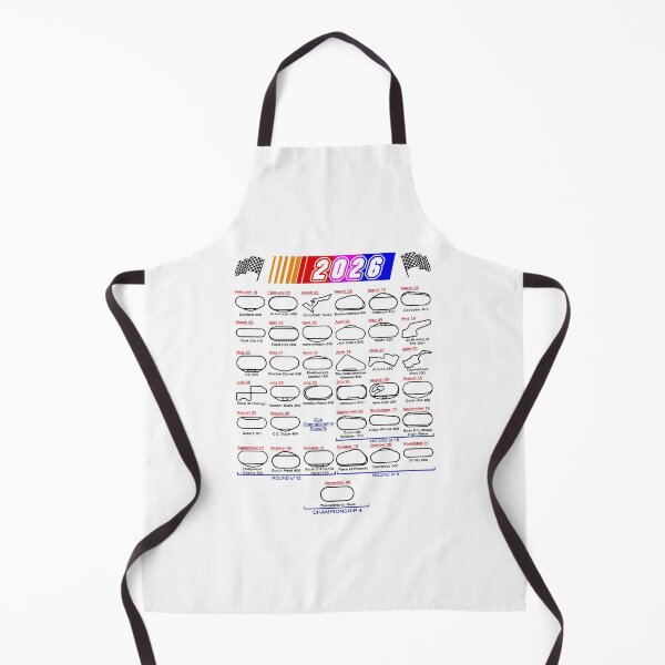 Item preview, Schedule Nascar Cup Series 2026 white designed and sold by ideasfinder.