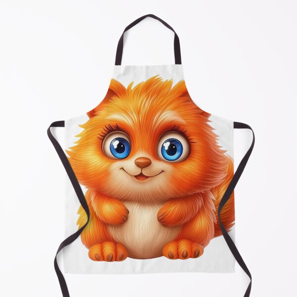 Item preview, Cute Fluffy Orange Animal Character – Adorable Fluffy Animal Illustration – Fantasy Fluffy Animal Art for Kids Design designed and sold by MamaDong.