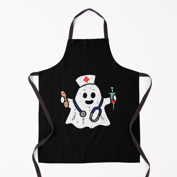 Artikelvorschau, Krankenschwester Ghost Scrub Top Halloween Kostüm für Krankenschwestern RN entworfen und verkauft von cglvprtcgfc22.