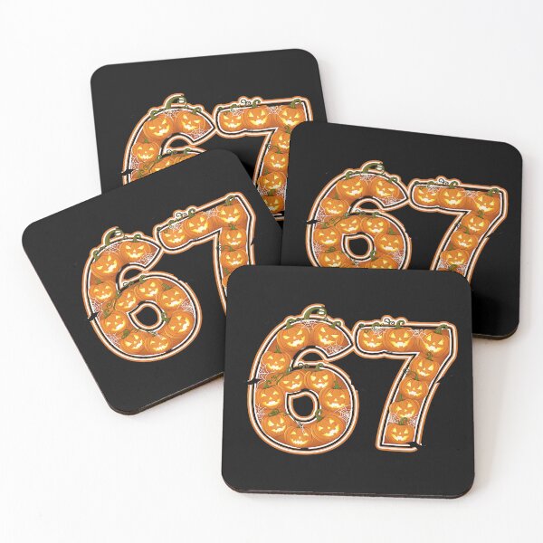 Item preview, Halloween 67 Number Pumpkin Jack O Lantern Bat Spider Web Design designed and sold by ArtDesignTp.
