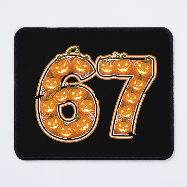 Item preview, Halloween 67 Number Pumpkin Jack O Lantern Bat Spider Web Design designed and sold by ArtDesignTp.