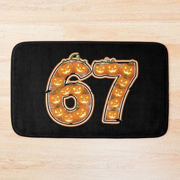 Item preview, Halloween 67 Number Pumpkin Jack O Lantern Bat Spider Web Design designed and sold by ArtDesignTp.