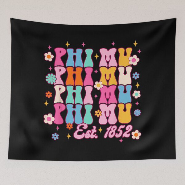 Item preview, Phi Mu Sorority Sisterhood Est.1852 Groovy 2308082 		 designed and sold by insbrtyn14.