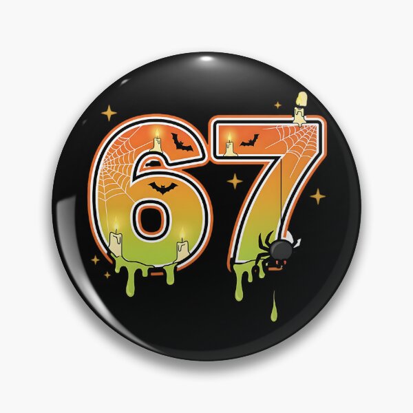 Item preview, Halloween 67 Number Spooky Spider Web Candle Bat Pumpkin Design designed and sold by ArtDesignTp.