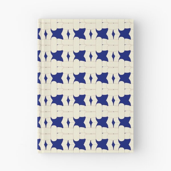 Item preview, Cream-Brown on Deep Blue - Right Facing Square Knot designed and sold by Kate Anderson Art.