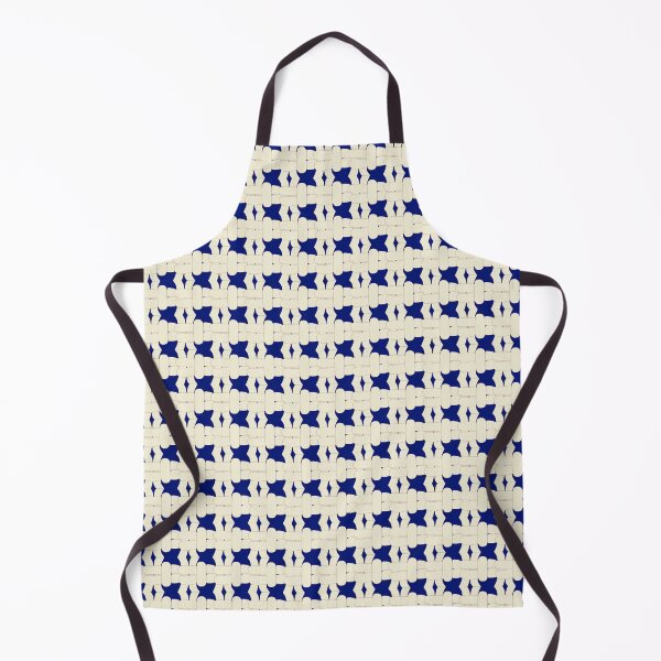 Item preview, Cream-Brown on Deep Blue - Right Facing Square Knot designed and sold by Kate Anderson Art.
