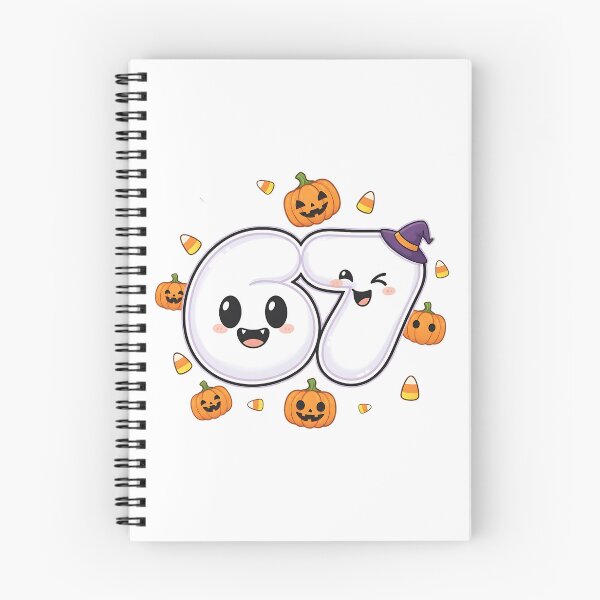 Item preview, Halloween 67 Number Cute Kawaii Pumpkin Candy Ghost Design designed and sold by ArtDesignTp.