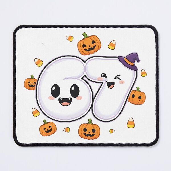 Item preview, Halloween 67 Number Cute Kawaii Pumpkin Candy Ghost Design designed and sold by ArtDesignTp.