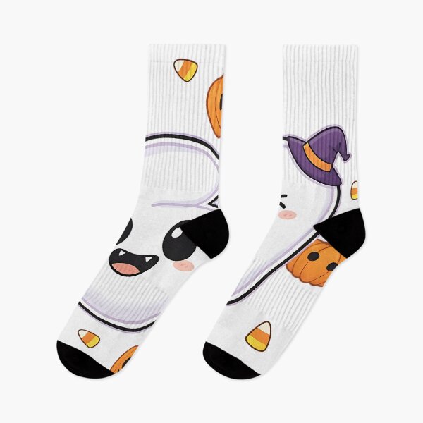 Item preview, Halloween 67 Number Cute Kawaii Pumpkin Candy Ghost Design designed and sold by ArtDesignTp.