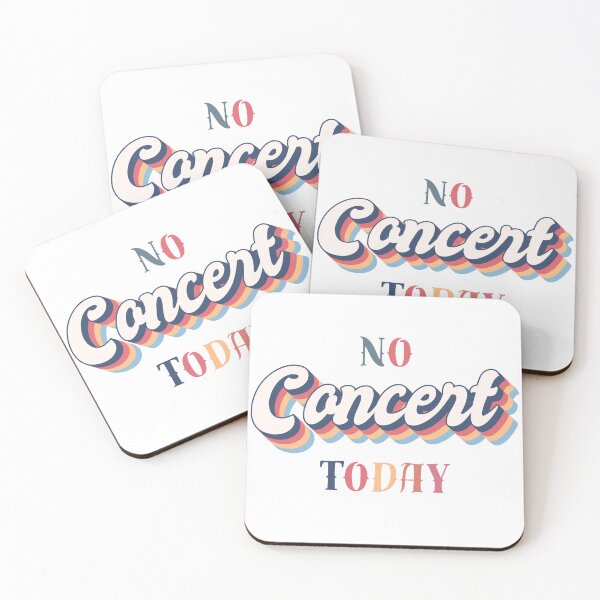 Item preview, No Concert Today – Vintage Typography Design designed and sold by EVESTUDIOART.