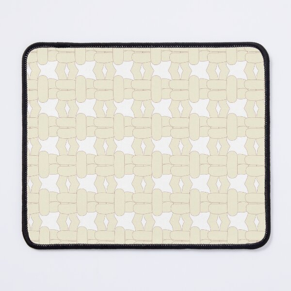 Item preview, Cream-Brown on White - Right Facing Square Knot designed and sold by Kate Anderson Art.