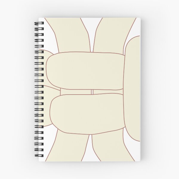 Item preview, Cream-Brown on White - Right Facing Square Knot designed and sold by Kate Anderson Art.