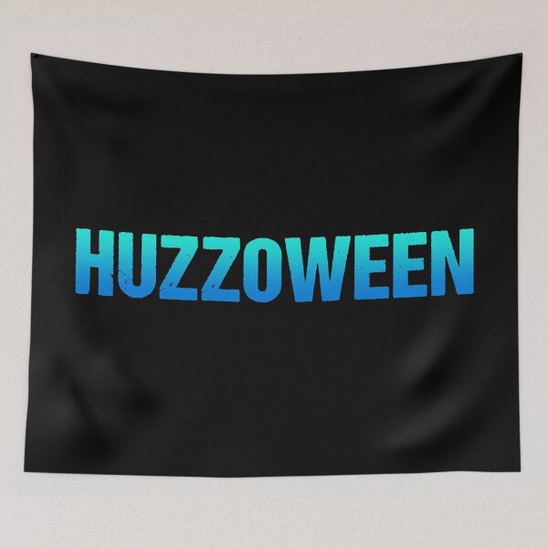 Item preview, Huzzoween, Blue Funny Halloween Quotes designed and sold by Memes N Lore .