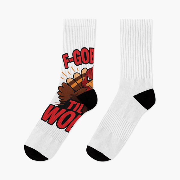 Item preview, Funny Evil Turkey T-Shirt – Gobble Till You Wobble Thanksgiving Tee designed and sold by Trendora Studio.