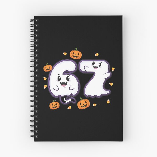 Item preview, Halloween 67 Number Cute Ghost Pumpkin Kawaii Spooky Design designed and sold by ArtDesignTp.