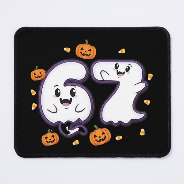 Item preview, Halloween 67 Number Cute Ghost Pumpkin Kawaii Spooky Design designed and sold by ArtDesignTp.