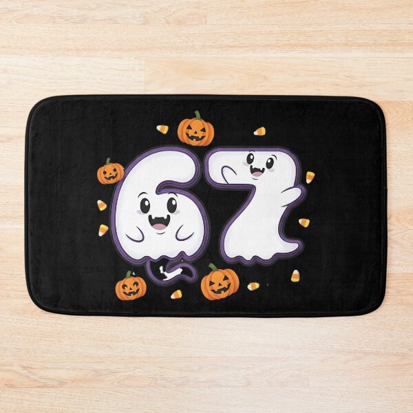 Item preview, Halloween 67 Number Cute Ghost Pumpkin Kawaii Spooky Design designed and sold by ArtDesignTp.