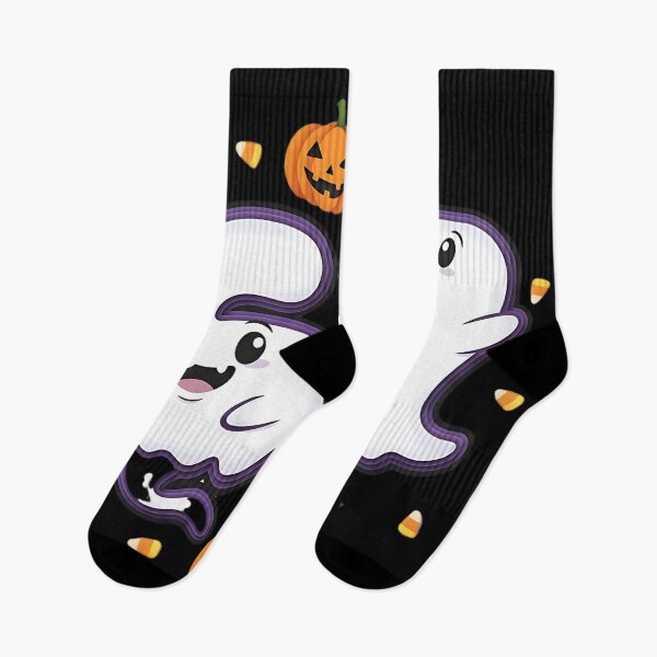 Item preview, Halloween 67 Number Cute Ghost Pumpkin Kawaii Spooky Design designed and sold by ArtDesignTp.