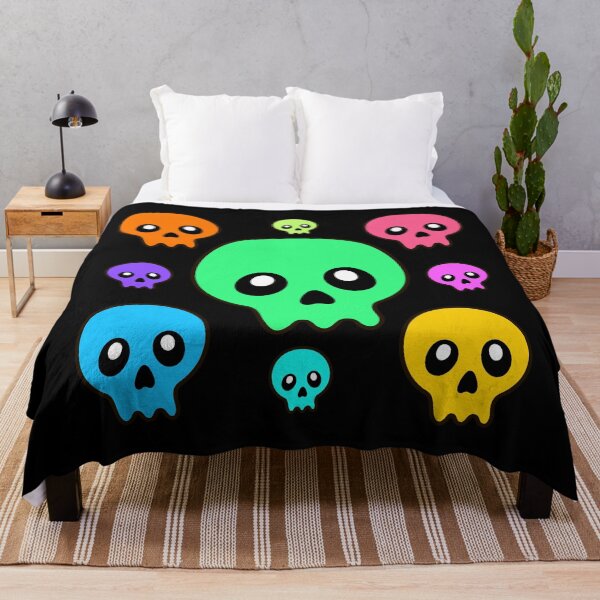 Item preview, Colorful skulls Day of the Dead / Halloween designed and sold by DibujandoPorfa.