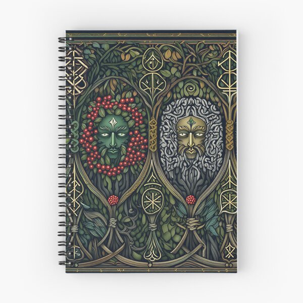 Item preview, The seasons of the Green Man beautiful nature fresco artwork after William Morris designed and sold by Vintage Designs +.
