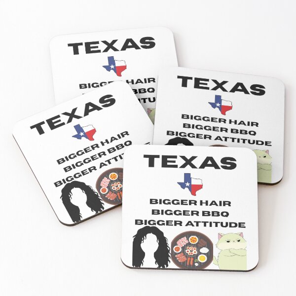 Item preview, Texas: Bigger Hair, Bigger BBQ, Bigger Attitude T-Shirt designed and sold by GiggleDesign.