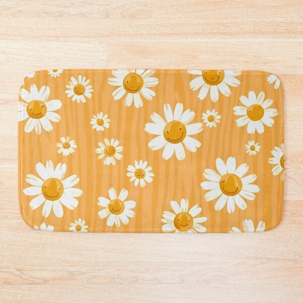 Item preview, Smiling Daisy Flower Power Repeat Pattern Design designed and sold by SaadArtCo.