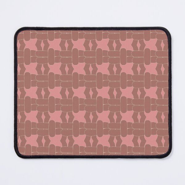 Item preview, Brown-Cream on Pink - Right Facing Square Knot designed and sold by Kate Anderson Art.