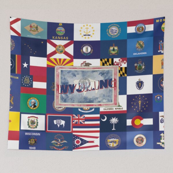Item preview, Wyoming vintage style retro souvenir designed and sold by DeveloperProp0.