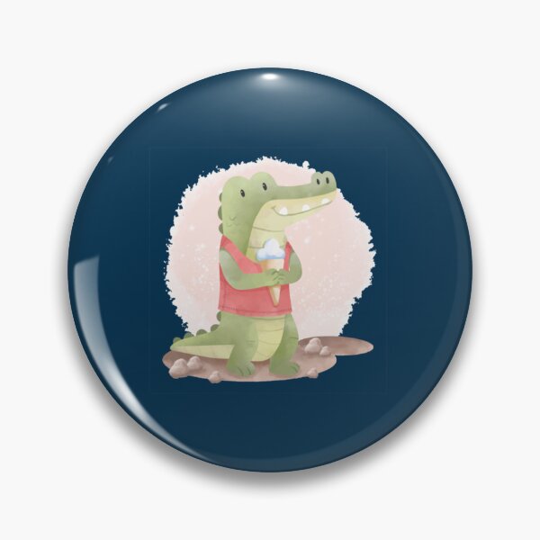 Item preview, Crocodile Eating Icecream    designed and sold by marcellanyce.