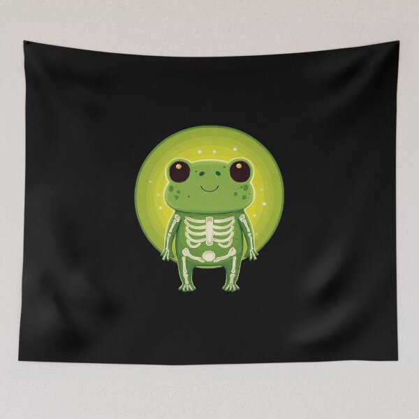 Item preview, Cute Frog – Glowing Skeleton Halloween Design designed and sold by Meiersbeste.