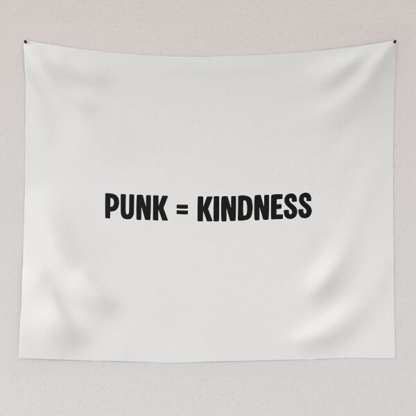 Item preview, Bold Punk Equals Kindness Statement Typography designed and sold by trepiu.
