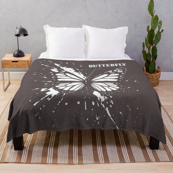 Item preview, Abstract Butterfly Ink Splash T-Shirt | Black and White Artistic Butterfly Tattoo Design | Edgy Nature Illustration designed and sold by KDesignCrafts.