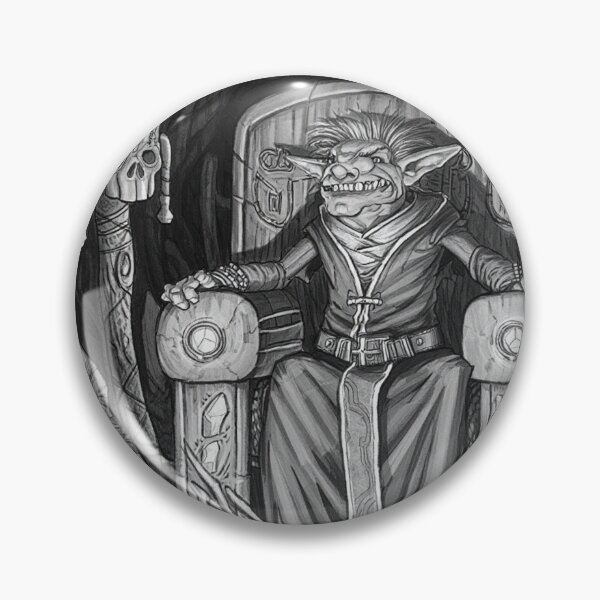 Item preview, The Goblin king sits on his throne illustration designed and sold by Vintage Designs +.