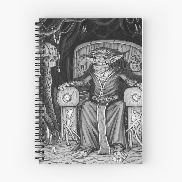 Item preview, The Goblin king sits on his throne illustration designed and sold by Vintage Designs +.