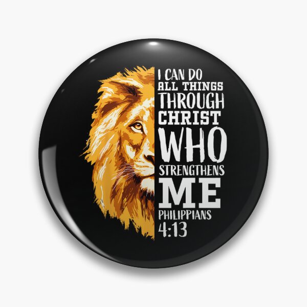 Item preview, Philippians 413 Christian Verse 	 	 Religious Lion 		 designed and sold by insbrtyn14.