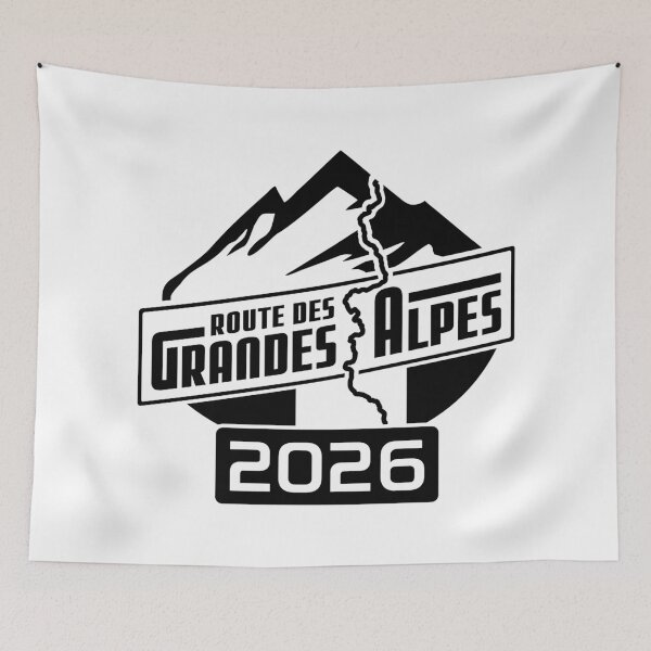 Item preview, Route des Grandes Alpes | V6 white | 2026 designed and sold by Moppedhotel.