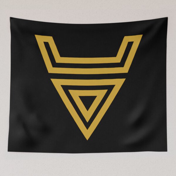 Item preview, Veles Sign Gold - Slavic Symbol of Magic and Protection designed and sold by Myth-LegendArt.