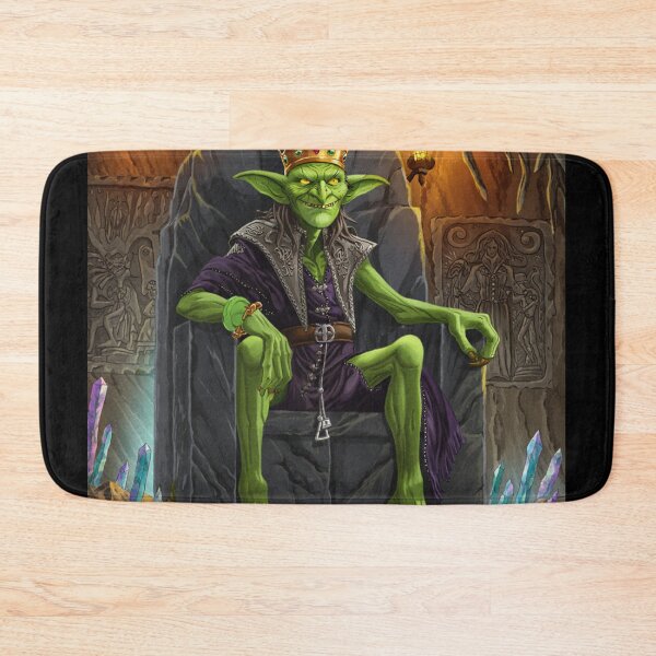 Item preview, The King of the Goblins on his throne illustration designed and sold by Vintage Designs +.