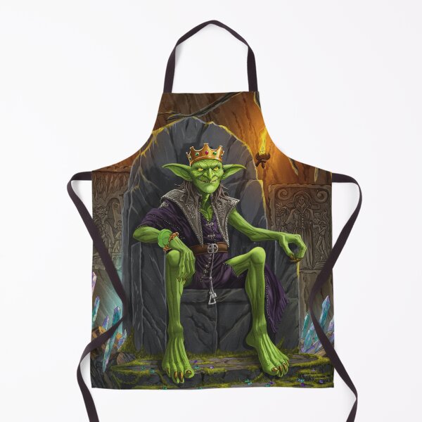 Item preview, The King of the Goblins on his throne illustration designed and sold by Vintage Designs +.